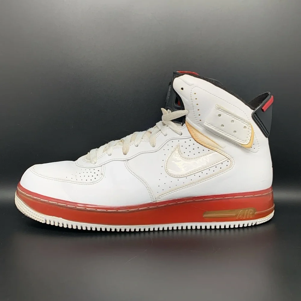 Jordan‎ Fusion 6 Varsity White Mid Shoes 343064-102 Men's Sz 10.5